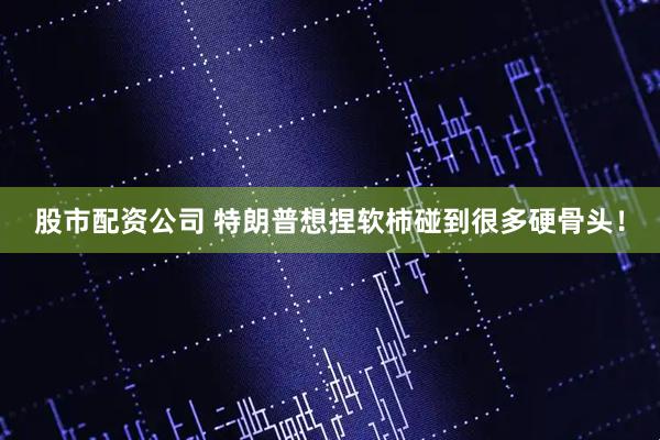 股市配资公司 特朗普想捏软柿碰到很多硬骨头！