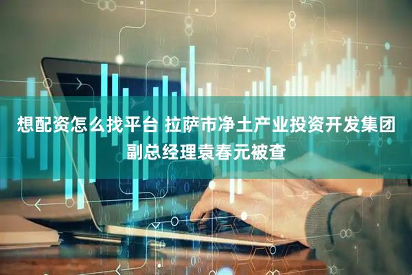 想配资怎么找平台 拉萨市净土产业投资开发集团副总经理袁春元被查